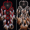 Handmade Dream-catcher Traditional Heart Dream Catching Ornaments Feather Ornaments Wall Car Hanging Wind Chimes Ornaments Home Hanging Room Birthday Decoration For Mom Pendants Ornaments