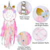 Handmade  Dream Catchers Flower For Kids Unicorn Dream Catcher Ornament  Feather Wall Decor For Girls Bedroom Flower Wall Hanging Decoration Flower Dream Catcher