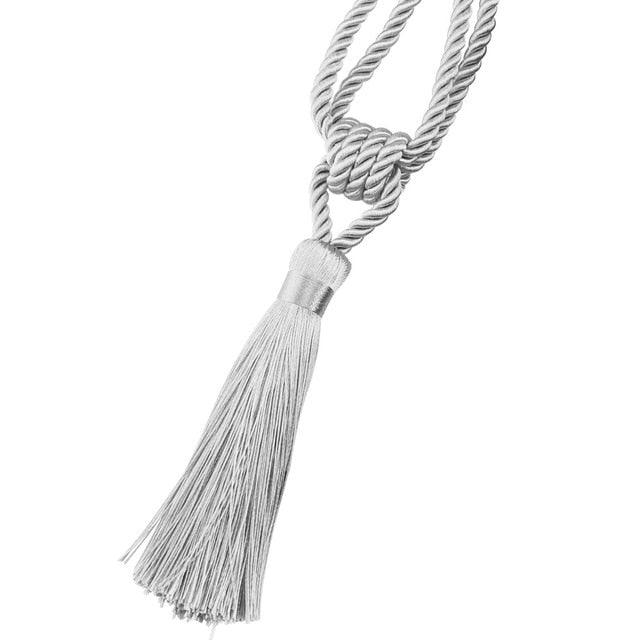 Handmade Tassel Curtain Tieback Room Accessories Gold Curtain Buckle Rope Home Decoration Holdback Window Fringe Curtain Tiebacks Hand-Woven Holdbacks Home Decorative Tassels Tiebacks