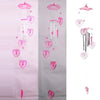 Heart Plastic Crystal  Metal Tubes Wind Chime Home Garden Decoration Gift Car Outdoor Heart Wind Chimes Decoration Gift for Mom Heart Wind Bell  Heart Wind Catcher Aluminum  Outdoor Yard Garden Decor Wind Chimes