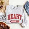 Heart Breaker Collegiate Love Valentine Edition Heartfelt Statement Forever Sweatshirt