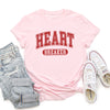 Heart Breaker Collegiate Love Valentine Edition Ultra Soft Vintage Premium Graphic Tee