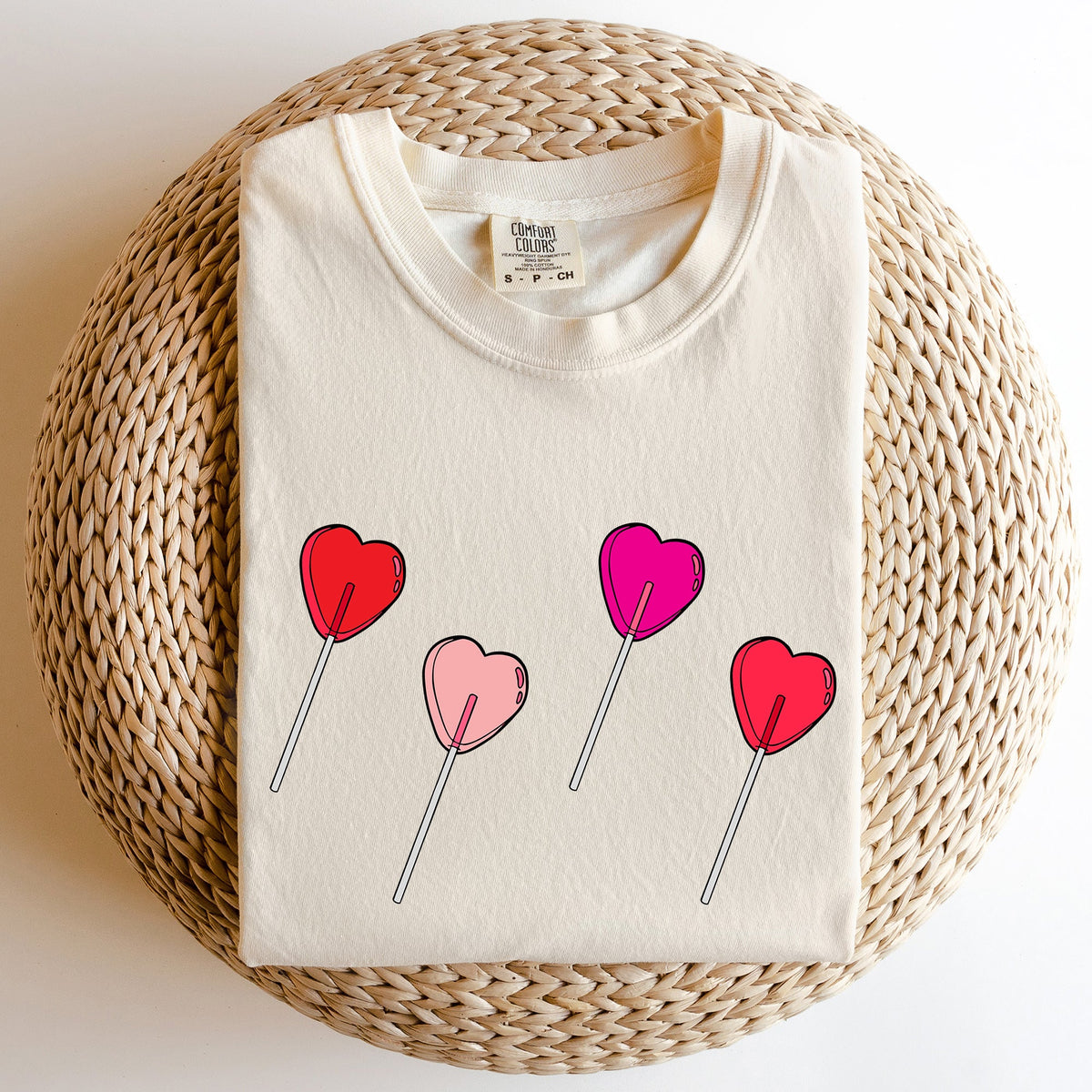 Valentine's Candy, Lollipop, Sweet Heart Valentine's Day Edition Comfort Colors Tee