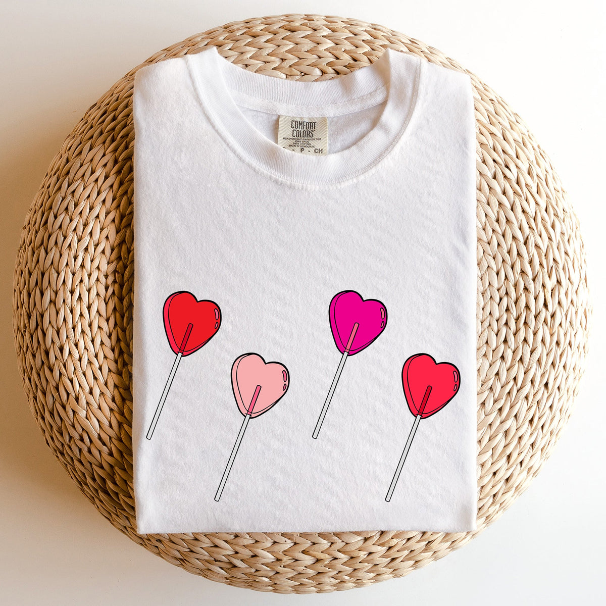 Valentine's Candy, Lollipop, Sweet Heart Valentine's Day Edition Comfort Colors Tee