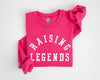 Raising Legends Mother's Day Sports Mom Coach Father's Day Celebration Edition Sweatshirt