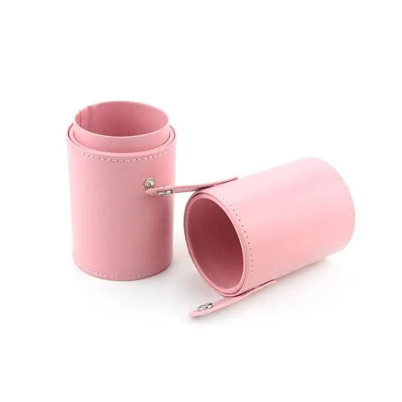 High Quality PU Leather Makeup Storage Holder Cosmetic Cup Case Box for Makeup Brush Pen