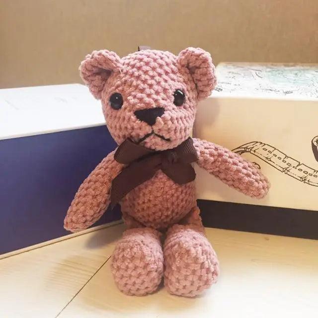High Quality Soft 18-20CM Teddy Bear Stuffed Plush Toys Cute Dress Rabbit Pendant Dolls Gifts Birthday Wedding Party Decor