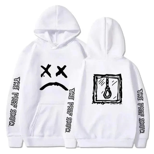 Hip Hop Hoodies Modern Hell Hood For Boy Men Women Hooded Pullover Male Female Cry Baby Hoodie Sweatshirts Women's Hoodie Peep Show Rap Music Men's Hip Hop Weep Rapper Sweater Warm Winter Sweater