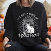 Hocus Pocus Bunch Halloween Cozy Witchy Friends Moonlit Night Spellbound Fun Family Favorite Keepsake Design Sweatshirt