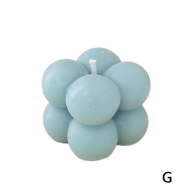 Home Decoration Candle Cube Bubble Candles Handmade Scented Candle Hand Poured Decorative Candle Aesthetic Candles Room Decor for Home Use Bedroom Soy Wax Aromatherapy Cube Candle Scented Relaxing Birthday Gift Home Decoration