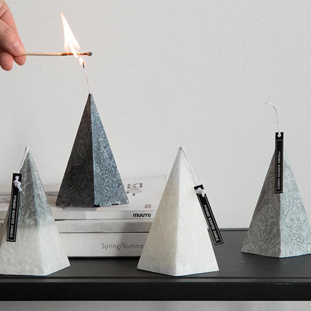 Home Decorative Aromatic Candles Scented Candles 3D Iceberg Shape Room Fragrance Candles Strong Fragrance Scent Stress Relief Gift for Women on Birthday Anniversary Aromatherapy Home Decoration