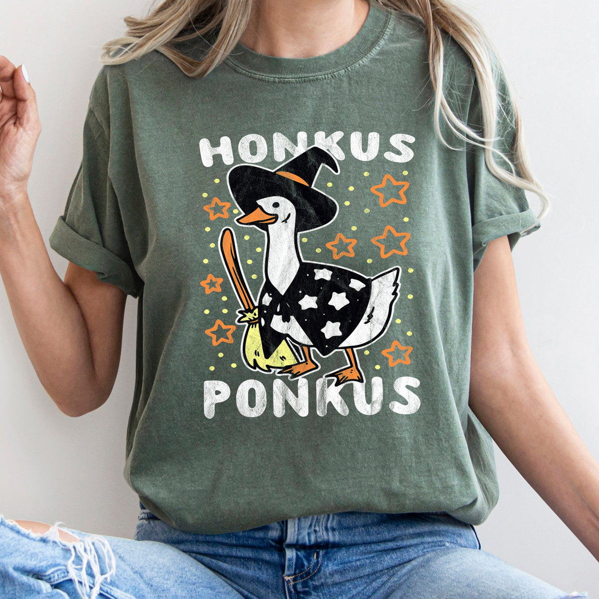 Honkus Ponkus Retro Halloween Spooky Night Edition Premium Limited Comfort Colors Tee