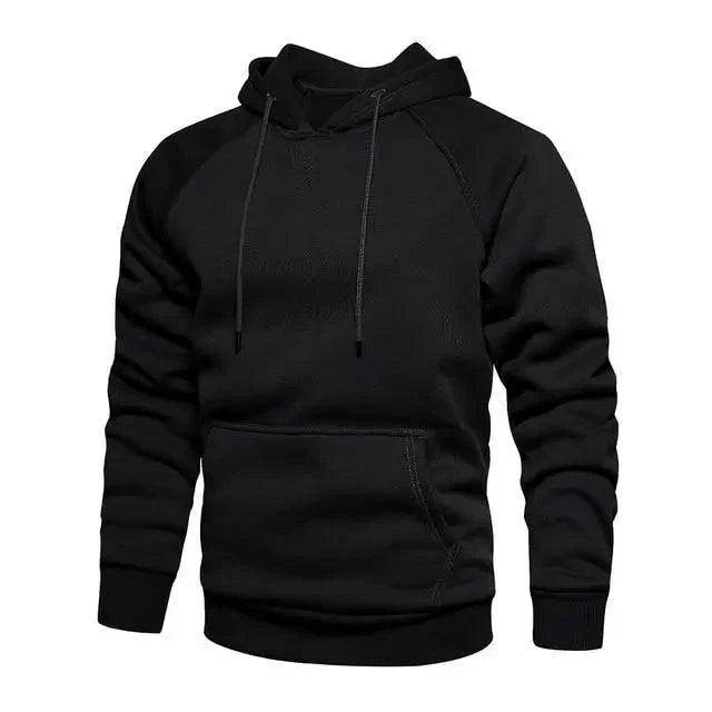 Hoodies Sweatshirts Men Solid Color Hoodie Hip Hop Streetwear Outwear Autumn Winter Long Sleeve Winter Fashion Thick Fleece Sweatshirt Mens Hip Hop Long Sleeve Pullover Hoodies Male Autumn Solid Color Hoodie