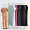 Ice Silk Crinkle Basic Dress(MA392)