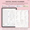 Digital Travel Planner, Travel Journal, Trip Planner, Vacation Planner, Travel Organizer, Holiday Planner, GoodNotes Planner, Packing List