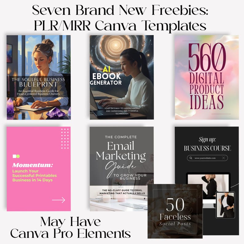 6000+ Canva Faceless Video Reels: Digital Templates with PLR/MRR