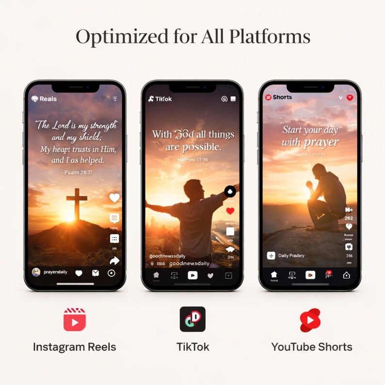 3000+ Christian Faith Reels Bundle | Bible Quotes & Motivational Videos | Faceless Social Media Content PLR MRR | Affirmation Templates