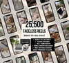 25,500+ Faceless Reels Bundle with PLR & MRR, Ready-To-Resell Digital Product Vault, Private Label Rights, Canva Editable, Faceless Video