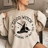 Good Witch Halloween Spirit Graphic With Soft Brushed Fleece For Cozy Comfort Sweatshirt