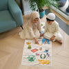 Interactive Kids Prayer Mat | Islamic Illustrated Prayer Mat For Muslim Kids (MR084)