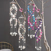 Japanese Wind Chimes Bells Hanging Ornaments Mobile Portable Waterproof Outdoor Wind-chime Mediterranean Style Home Garden Yard Decoration Natural Shell Wind Chimes Birthday Gifts