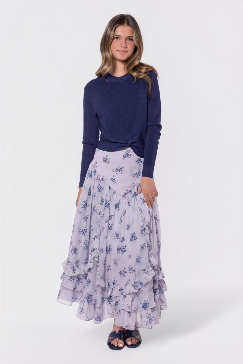 Kalina Skirt (Lavender/Teal)