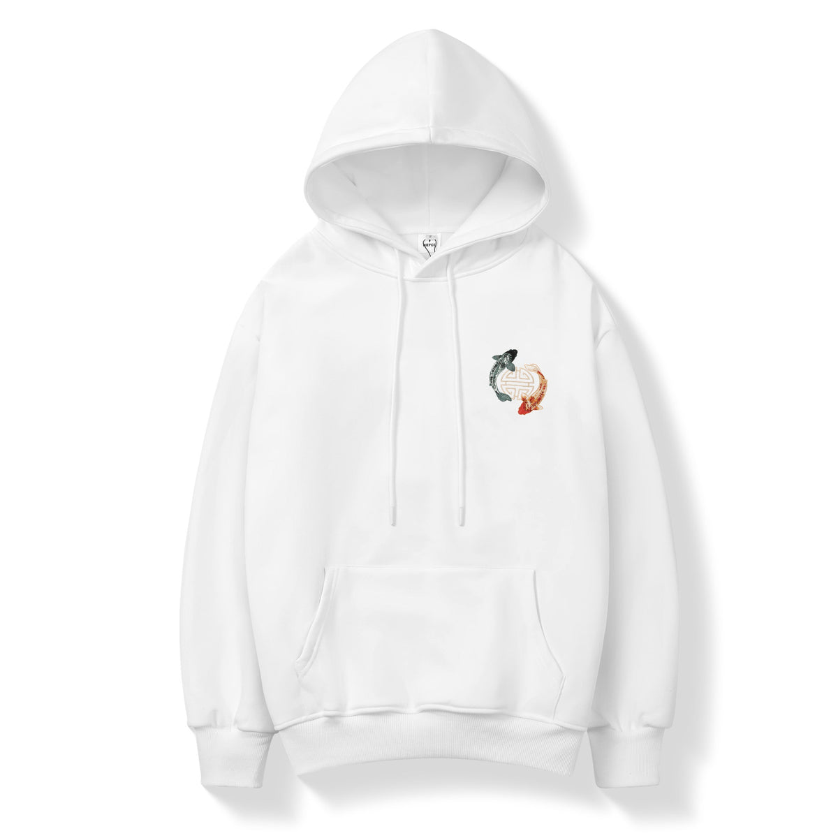 KH9008 YinYang Koi Embroidery Hoodie