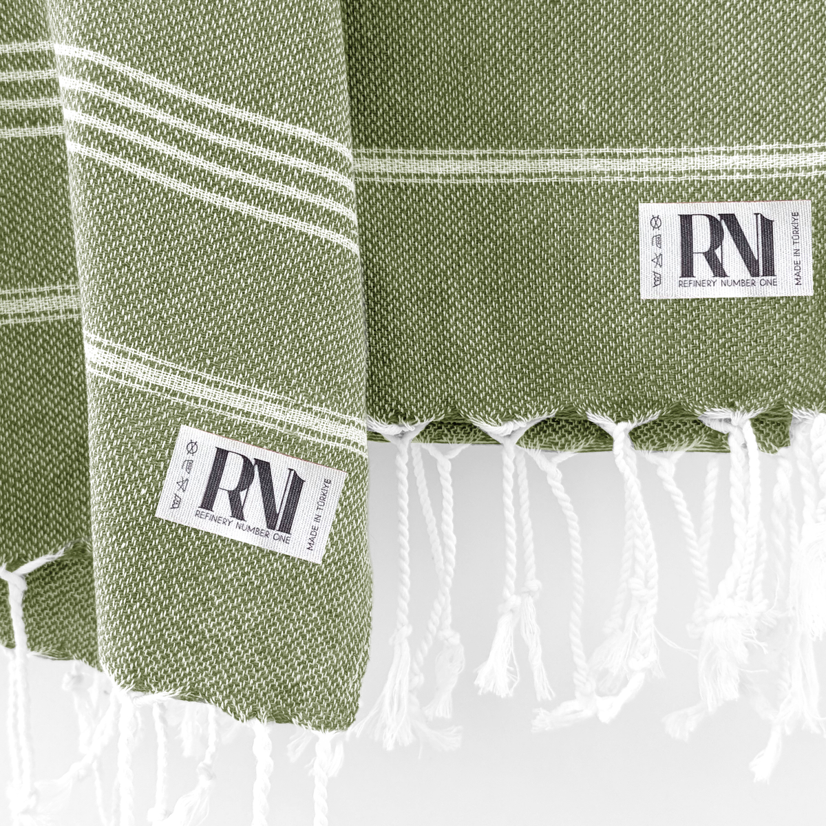 Istanbul Classic Turkish Hand Towel Set for Kitchen, Bath, Beach, Gym, Yoga and Travel