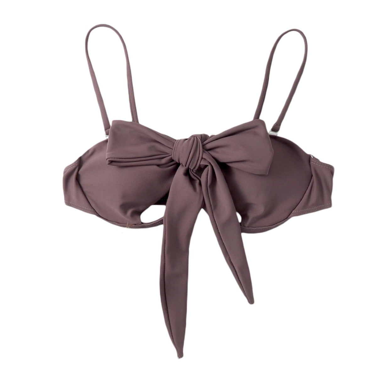 Ladies Summer Solid Color  Swimsuit Female Detachable Shoulder Strap Halter Bikini Women's Bikini Swimsuits One Piece Bathing Suits Tie Knot Cutout Swimwear with Crisscross Design