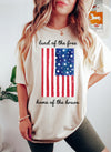 Land Of The Free Patriotic American Pride Edition For Everyday Wear And All Americana Comfort Colors Tee