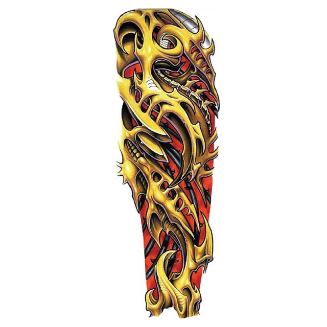 Large Colorful Tattoos For Men Waterproof Dragon Sticker Temporary Luxury Big 3D Tattoo Modern Design