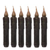 LED Flameless Wax Candle Battery Operated Taper Pillar Candle LED Plastic Candles For Restaurants Hotels Museums Black Flameless Candles Real Wax Flickering LED Pillar Candles