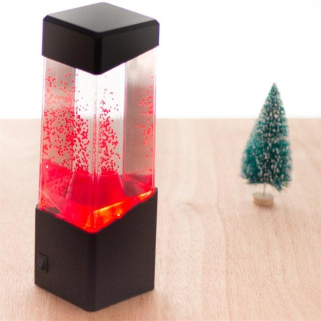 LED Jellyfish Night Light Tank Aquarium Style LED Lamp Sensory Autism Lava Lamp LED Desk Lamp Home Décor USB Power Cute Study Lamps for Bedroom Décor