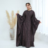 Leopard Print Batwing Maxi Dress(MA450)