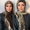 Leopard Print Square Scarf Hijab (MH182)