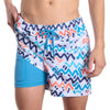 Men’s Premium Compression-Lined Hybrid Shorts – Line Rush-Ocean and Sol