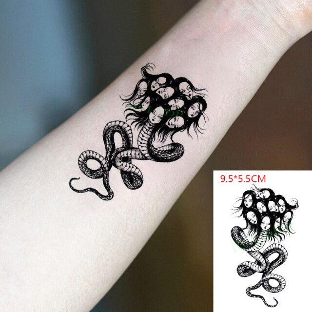 Lion King Temporary Tattoo Waterproof Black And Colorful Small Big Luxury Tattoo For Mens Womens