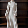 Long Knit Cardigan With Turtleneck Inner Dress For Autumn & Winter (MS177)