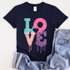 Retro Love Dripping Paint Expressionistic Hearts Neon Vintage Vibe Limited Edition Graphic Tee