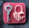 Loving Heart Lock Key Silicone Mold For Chocolate Candy Cake Decoration Plaster Ornaments Fondant Mould Kitchenware Baking Heart Lock Key Silicone Mold