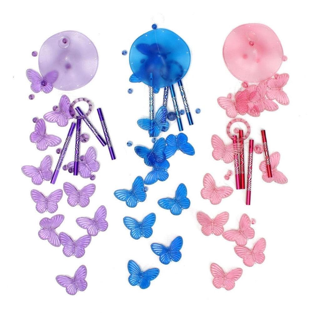 Lucky Butterfly Hanging Wind Chime Bell Garden Decoration Ornament Gift Home Decoration Fashion  High-end Gift Butterfly Gift Grandmother Gift Mother Gift Birthday Gift Festival Gift Witness Friendship Outdoor Wind Chime Garden Decor