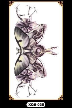 Luxury Colorful And Black Womens Tattoo Temporary Flower Waterproof Elegant Modern Tattoo For Shoulder