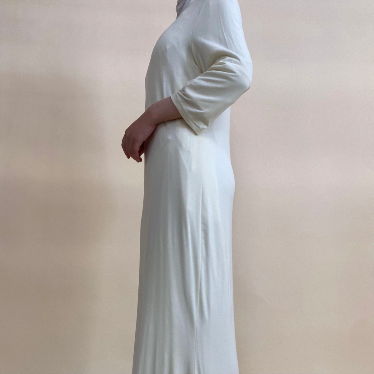 Luxury Crystal Embellished Cape Abaya Set with Inner Dress (MA390)