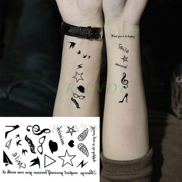 Luxury Different Waterproof Temporary Tattoo Sticker Snake Flower Fake Tattoo Body Art Adult Fashion Stickers For Womens Mens