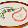 Luxury Elegance Fancy 33 Muslim Agate Tasbeeh with Tassels (MR083)