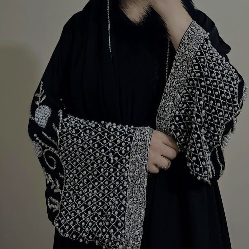 Luxury Embellished Open Abaya & Hijab Set (MOA276)