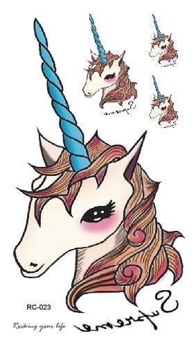 Luxury Head Deer Waterproof Temporary Stickers Tattoo Modern Colorful Tatoo For Women Men