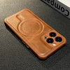 Luxury Leather Magnetic Wireless Charging Case For iPhone 14 11 12 13 Pro Max X XS XR 8 7 Plus Shockproof Soft Cover Shockproof Unique Vintage Design Leather Case For iPhone