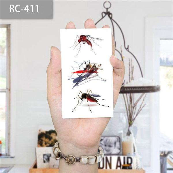 Luxury Men Women 3D Tattoo Waterproof Spider Sticker Realistic Design For Party Halloween