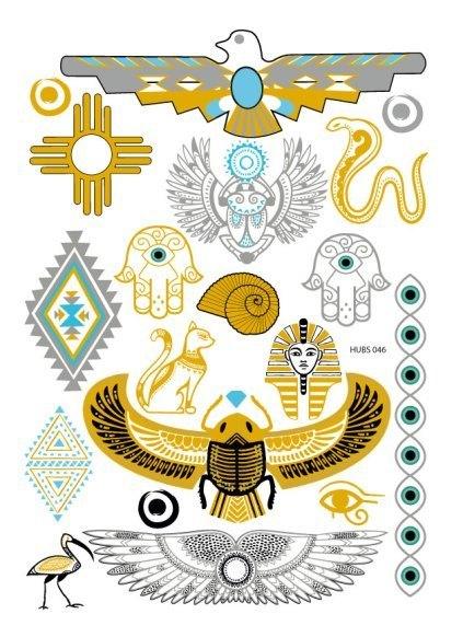 Luxury Metallic Temporary Tattoo Gold Silver Flower Sticker Long Lasting Gold Design For Womens